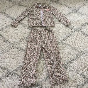 Girls Leopard Print Pajama Set| Size Medium